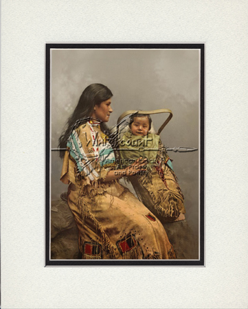 Ojibwa Mother and Child Print